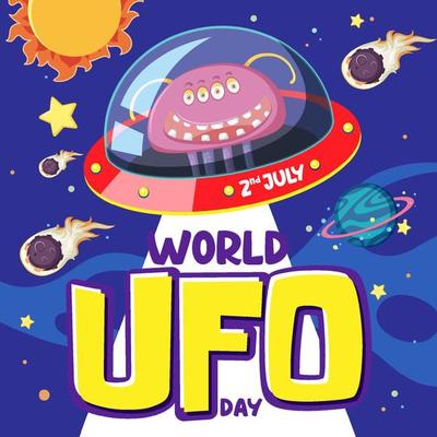 World UFO Day Poster Banner