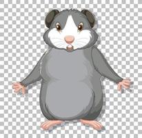 Hamster in cartoon style vector