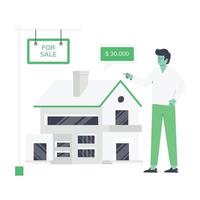 Rental property flat vector download