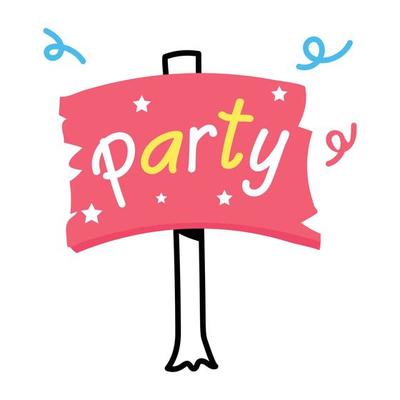 A skillfully crafted sticker design of independence party