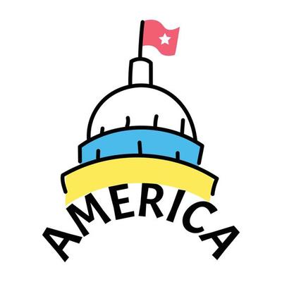 A handy sticker design of US capitol
