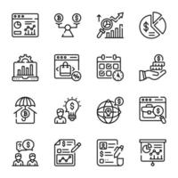 Set of Banking and Commerce vector