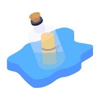 An icon of magic potion isometric vector