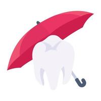 A customizable isometric icon of tooth