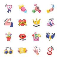 Pack Of Women Empowerment Doodle Stickers