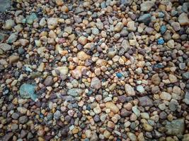 small pebbles  colorful beach  background texture photo