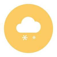 Trendy Snowy Weather vector