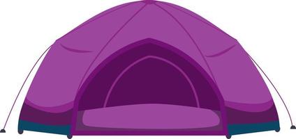 Camping tent semi flat color vector object