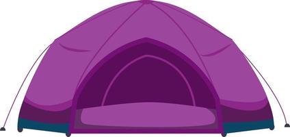 Camping tent semi flat color vector object