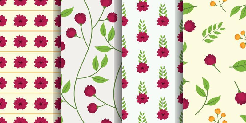 Romantic flower seamless pattern. Floral digital paper