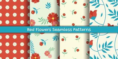 Seamless pattern with siesta floral. floral digital paper pack vector