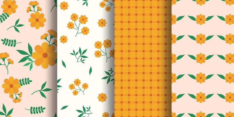 Seamless pattern with mango color. digital paper pack