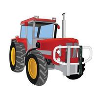 Ilustración de vector de tractor