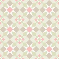 Mosaic geometric seamless pattern in pastel colors vector