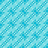 Abstract geometric pattern in light blue, tribal style vector