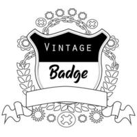 vector de placa vintage