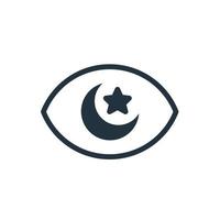 Night fashion icon in trendy flat style isolated on white background. night vision protection symbol for web and mobile applications. vector