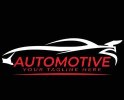 sports car logo for auto repair shop or automotive logo vector