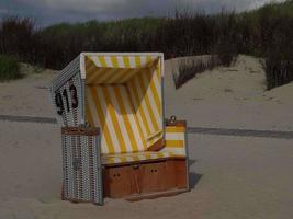 the beach of Langeoog in germany photo