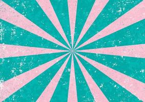 Sunburst with grunge texture background vector