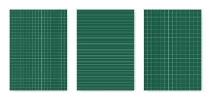 Set of blank graphical technical paper sheet for data representation vector