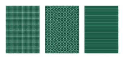 Set of blank graphical technical paper sheet for data representation vector