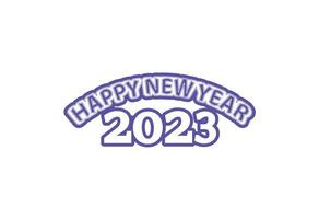 Happy new year logo, banner, t shirt design template vector