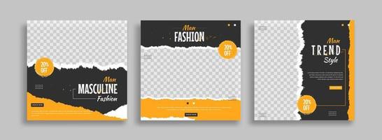 Creative social media post template design vector illustration