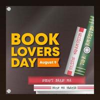 Book lovers day background with books in the closed bookshelf vector