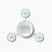 Presentation Business circle infographic template vector