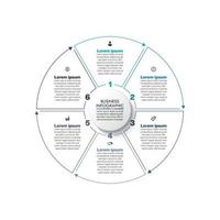 Presentation Business circle infographic template vector