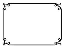 decorative simple frame rectangle vector