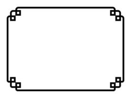 decorative simple frame rectangle vector
