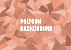 Calming coral polygon and abstract mosaic background vector
