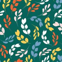 Leaves seamless pattern vector