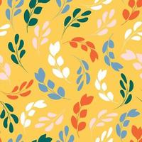 Leaves seamless pattern vector