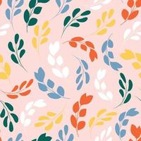 Leaves seamless pattern vector