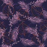 Leaves seamless pattern vector