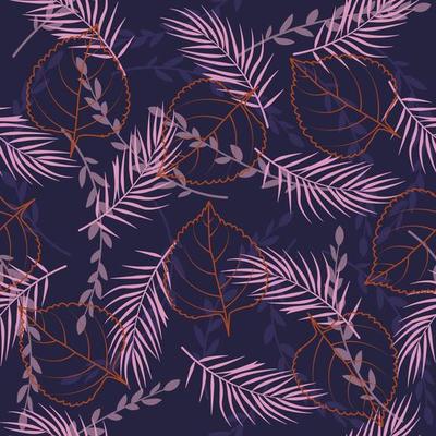 Leaves seamless pattern