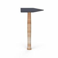Old wooden hammer 3d object photo