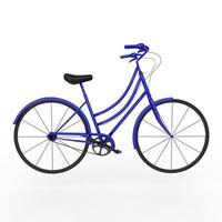 bicycle isolated on white background photo