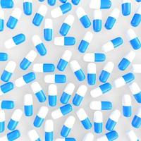 pills on white background photo