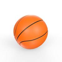 Basketball ball isolated on white photo