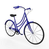 bicycle isolated on white background photo