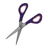 Vector scissors clipart. Hand drawn office supplies. For print, web, design, decor, logo