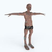 3d rendered illustration of an zombie photo