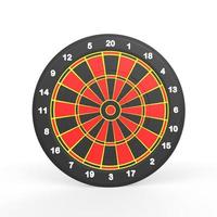 dart board on white background photo