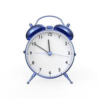 Alarm clock isolated on white photo