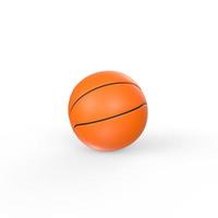 Basketball ball isolated on white photo