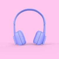 auriculares aislados sobre fondo blanco foto